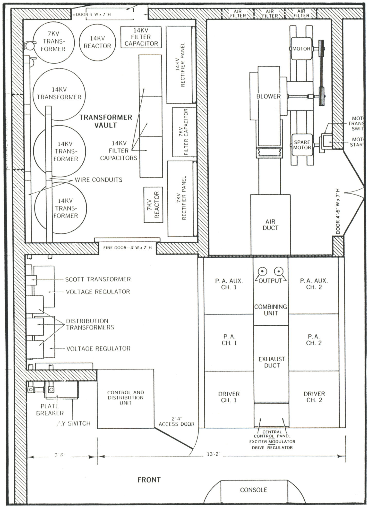 RCA BHF-100A floor plan